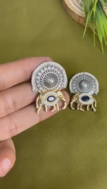 Monalisa Stone Jhumki Earrings